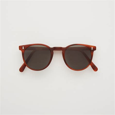 Herbrand: Classic panto acetate sunglasses .